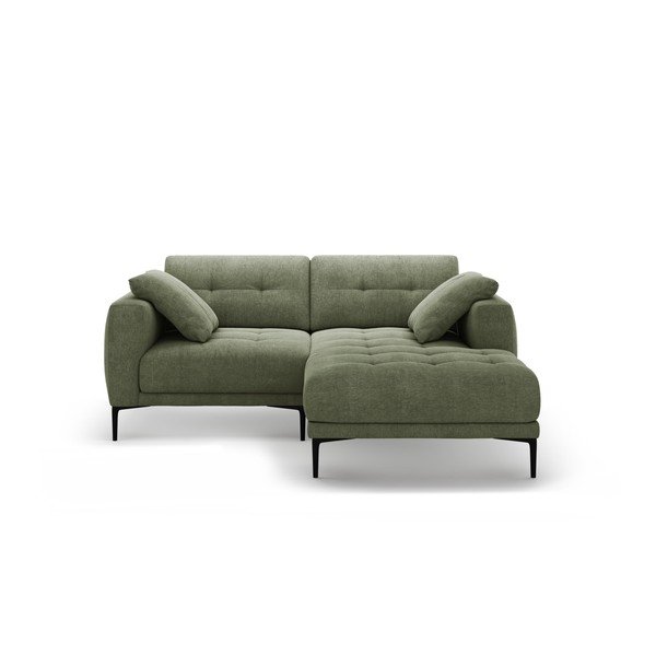 Divano angolare verde (con penisola a destra/con chaise lounge) Bemy – Micadoni 