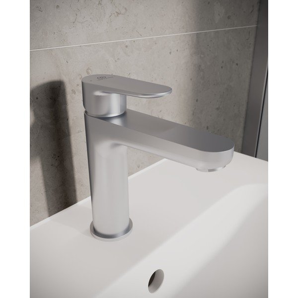 Rubinetto per lavabo argentato opaco Cerafine O - Ideal Standard-image-2