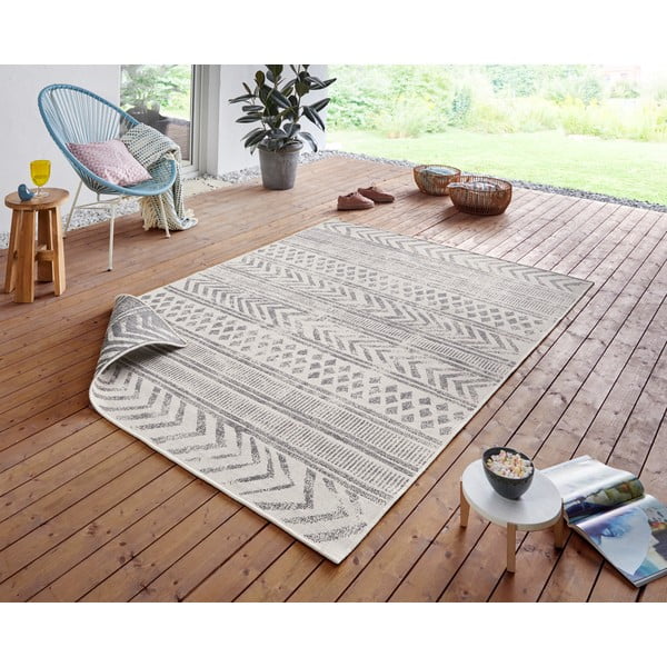 Tappeto da esterno grigio e crema , 160 x 230 cm Biri - NORTHRUGS-image-1