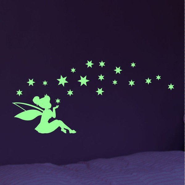 Set di adesivi murali "Fata alta e stelle - Ambiance-image-1