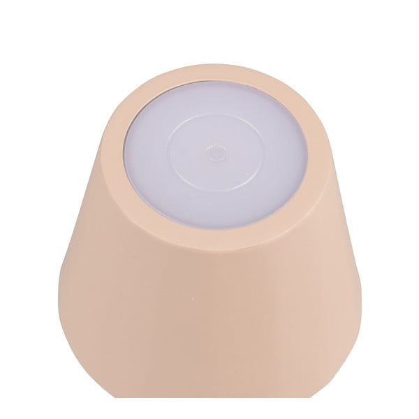 Lampada da tavolo LED color crema con paralume in metallo (altezza totale 21 cm) Diaz – Trio-image-3