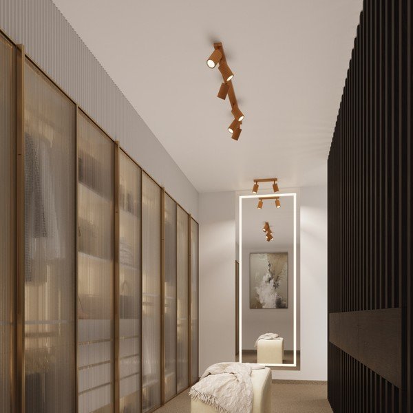 Faretto dorato 6,5x30 cm Gleam – Sollux-image-2