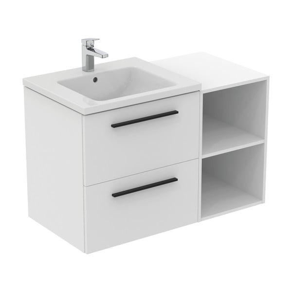 Mobile da bagno basso bianco a sospensione 40x63 cm i.Life B - Ideal Standard-image-2