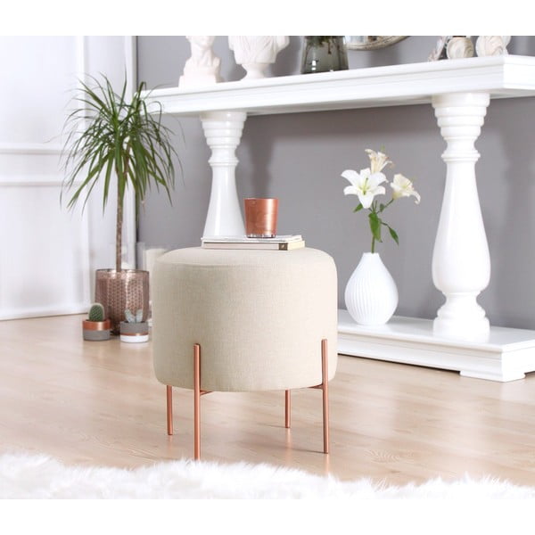 Sgabello crema Copper - Artie-image-3