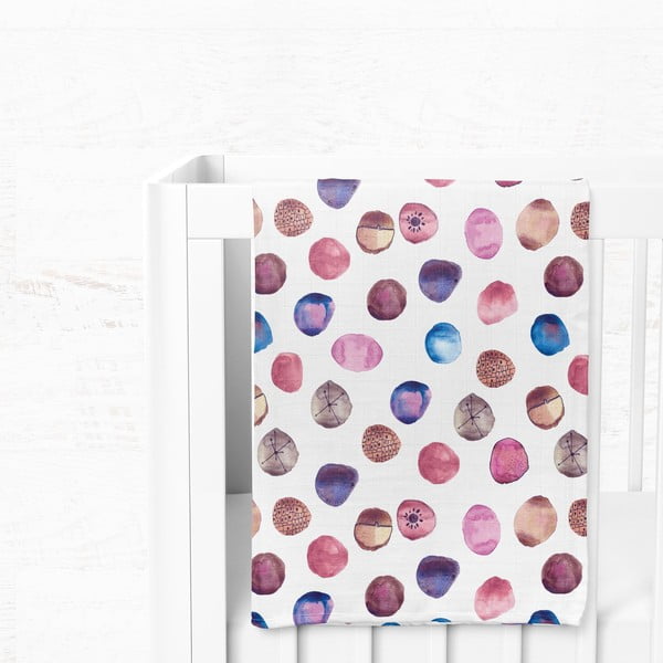 Coperta per bambini bianca in mussola 75x100 cm Shells – Mijolnir-image-3