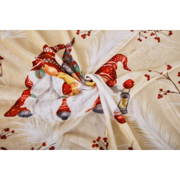 Biancheria da letto marrone chiaro in micropile per letto singolo 140x200 cm Goblin – My House-image-1