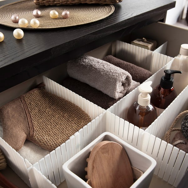 Set di divisori per cassetti in plastica 6 pz – Compactor-image-1