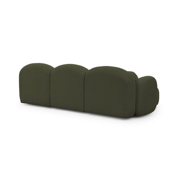 Divano angolare verde (a U) con rivestimento in bouclé Orbit – Ropez-image-3