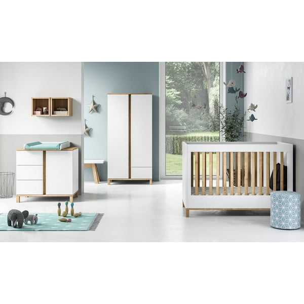 Cassettiera bianca, altezza 85 cm Altitude - Vox-image-1