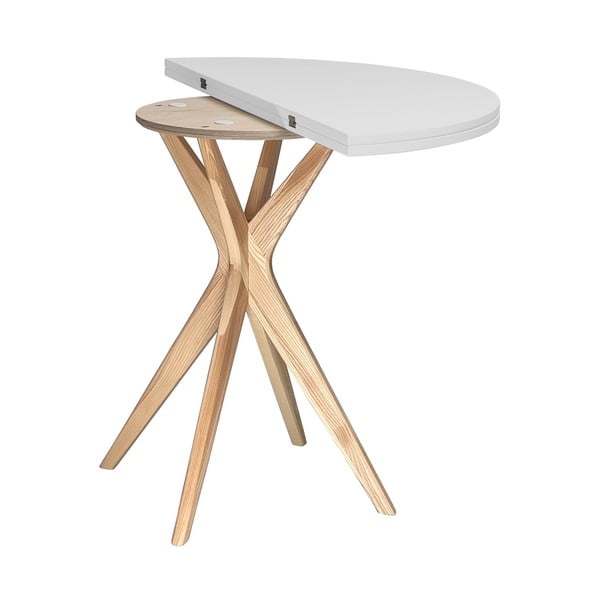 Tavolo da pranzo rotondo allungabile 45x90 cm Jubi – Ragaba-image-3