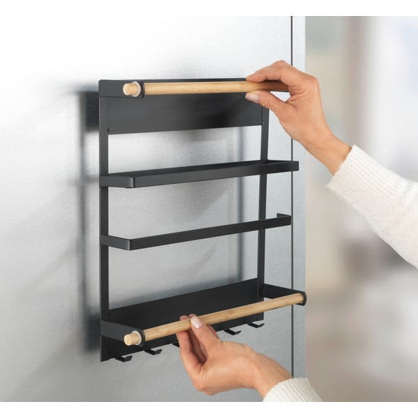 Organizzatore da parete nero per la cucina Magna - Wenko-image-4