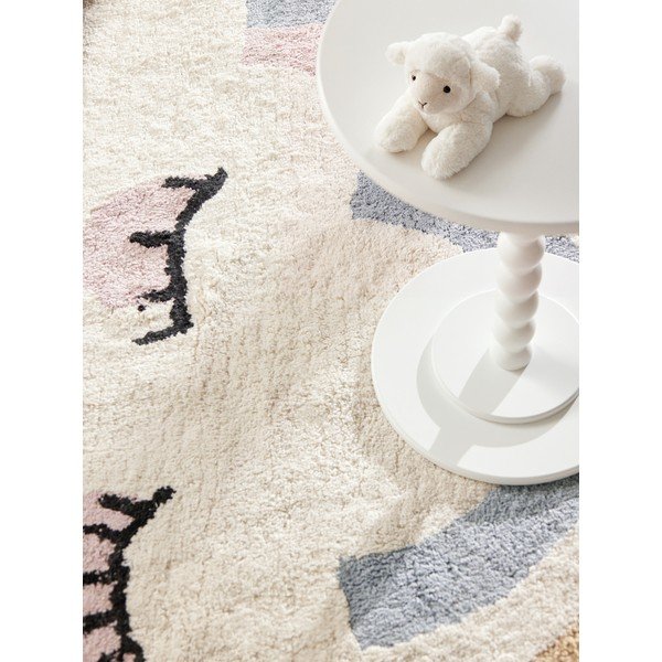 Tappeto per bambini color crema in cotone lavabile/tessuto a mano 140x200 cm Snuggle Nappi – Hanse Home-image-4
