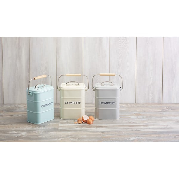 Contenitore blu per rifiuti compostabili 3 l Living Nostalgia - Kitchen Craft-image-1