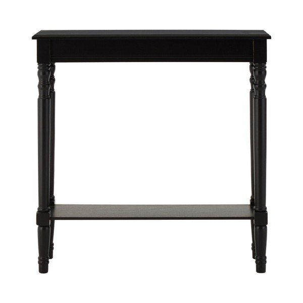 Tavolo consolle nero in pino massiccio 30x80 cm Heritage – Premier Housewares-image-4