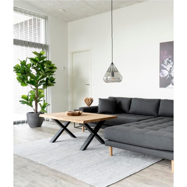 Tavolino con piano in rovere massiccio , 120 x 70 cm Toulon - House Nordic-image-1