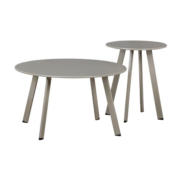 Tavolino da giardino rotondo in metallo ø 70 cm Fer – WOOOD-image-2