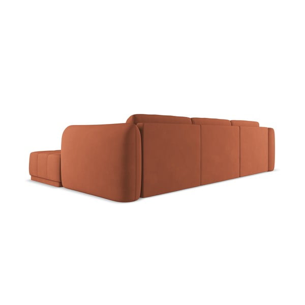 Divano angolare arancione (con penisola a destra) Hoku – Makamii-image-2
