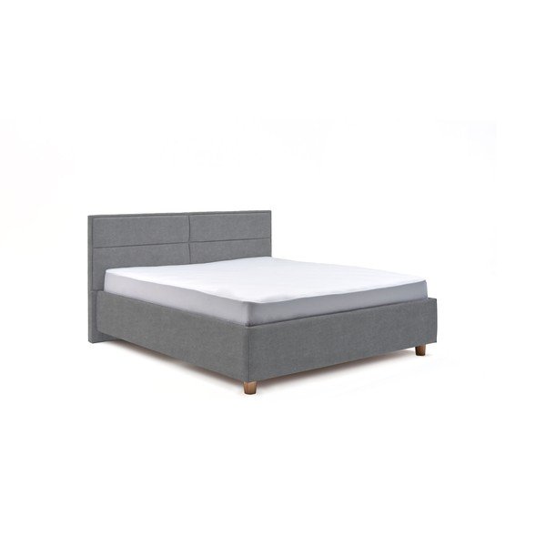 Letto matrimoniale grigio-blu con contenitore , 160 x 200 cm Grace - ProSpánek
