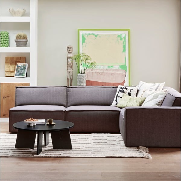 Tavolino da salotto rotondo nero ø 90 cm Fries – WOOOD-image-1