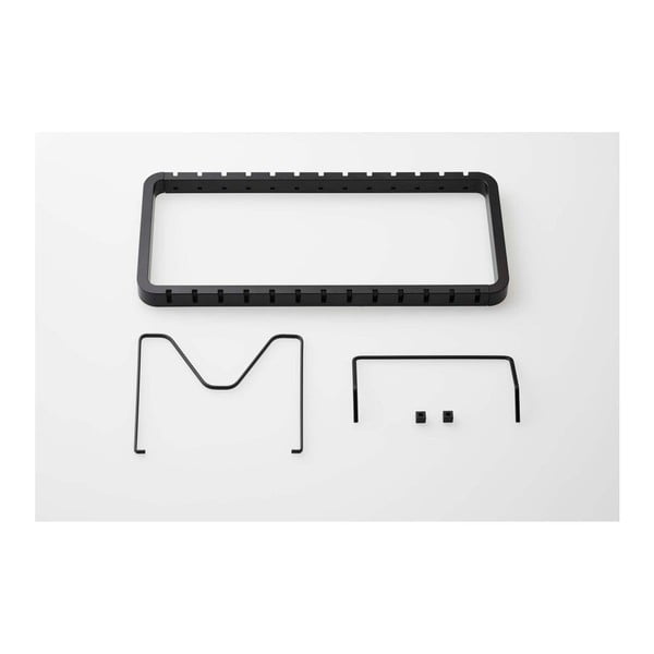 Cremagliera nera regolabile per coperchi e padelle Tower - YAMAZAKI-image-3