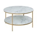 Tavolino rotondo bianco ø 80 cm Alisma - Actona