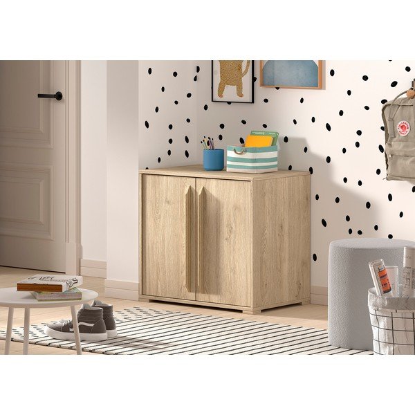 Cassettiera per bambini di colore naturale 68x62x43 cm Sam – Vipack-image-1