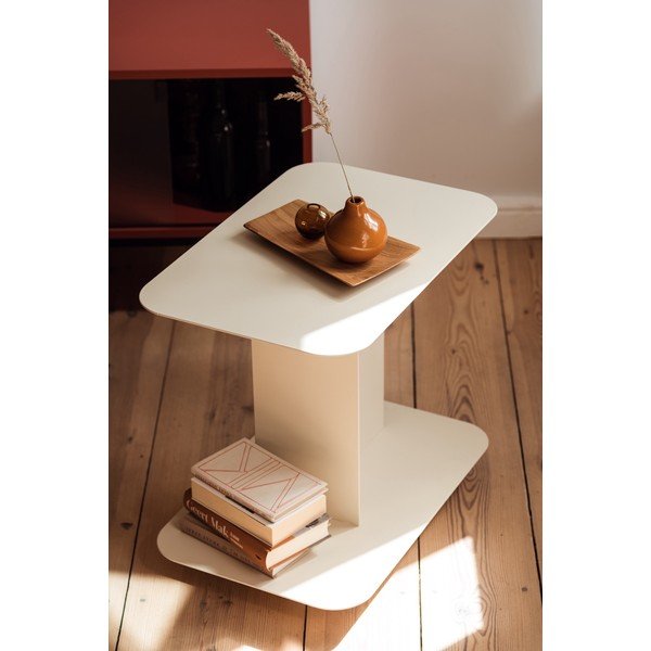 Tavolino da servizio in metallo su ruote 40x60 cm HO – noo.ma-image-1