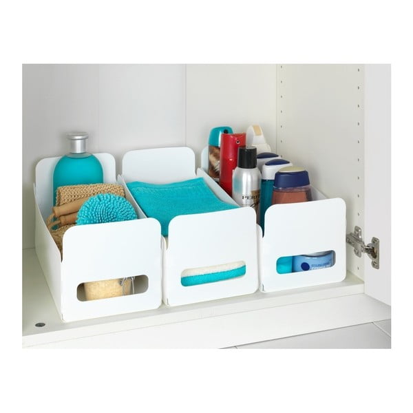 Set di 3 organizzatori bianchi Fiona - Wenko-image-2