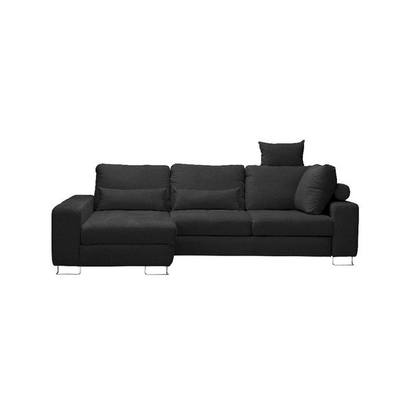 Divano letto angolare grigio scuro, angolo sinistro Alpha - Windsor & Co Sofas