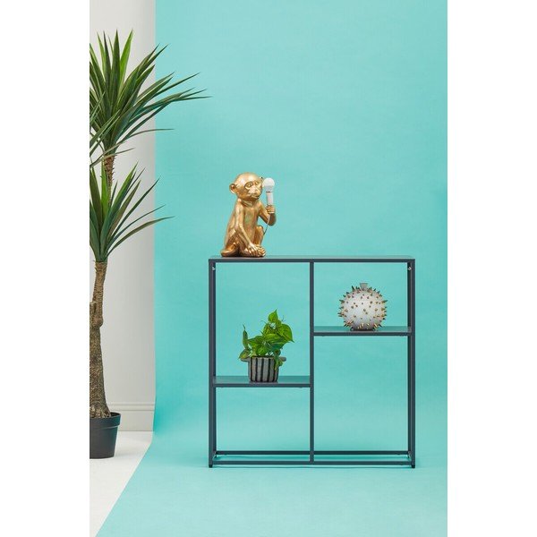 Scaffale grigio in acciaio 80x81x26 cm Acero – Premier Housewares-image-2