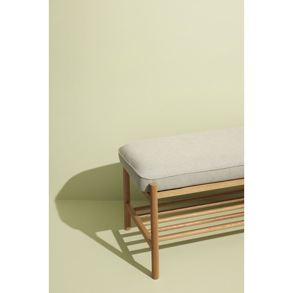 Panca con base in rovere Kindly - Hübsch-image-1