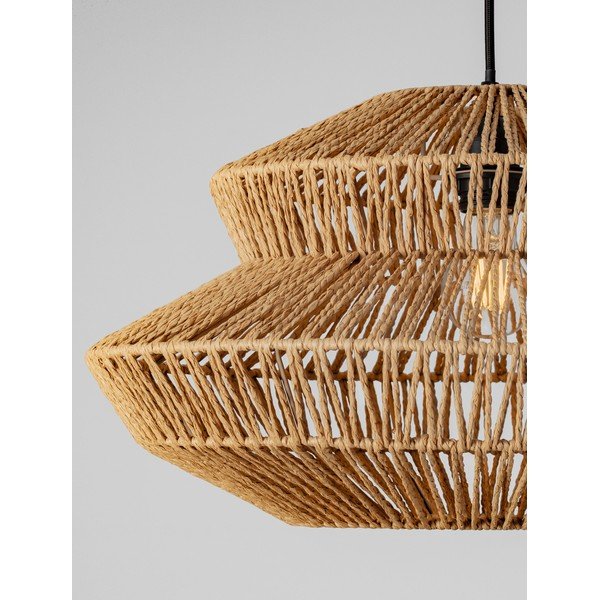 Lampadario di colore naturale con rivestimento in corda ø 50 cm Nua – Nova Luce-image-1