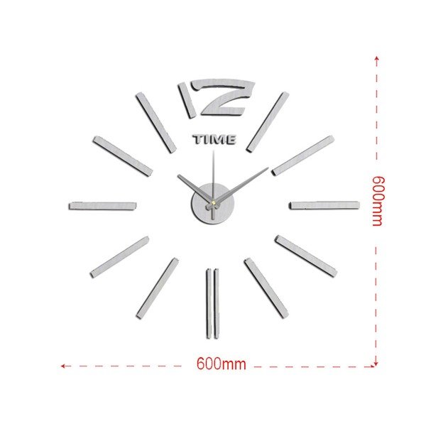 Nástěnné nalepovací hodiny Mauro Ferretti Time, ⌀ 60 cm-image-2