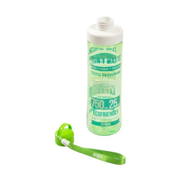 Zelená láhev na vodu Snips Eco, 750 ml-image-3