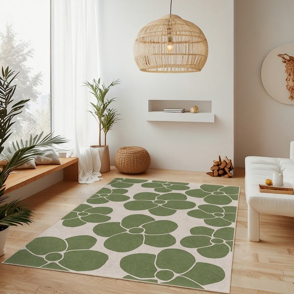 Tappeto verde lavabile 160x230 cm Green Meadow – Mila Home-image-2