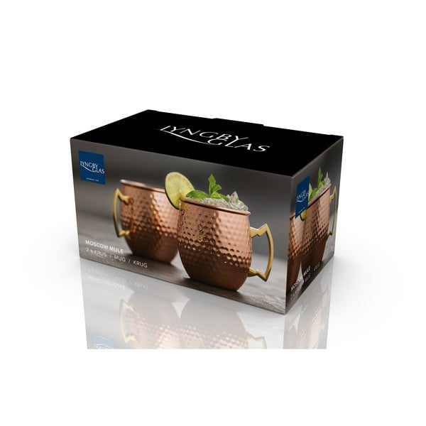 Tazze in set color rame in acciaio 400 ml 2 pz Moscow Mule – Lyngby Glas-image-4