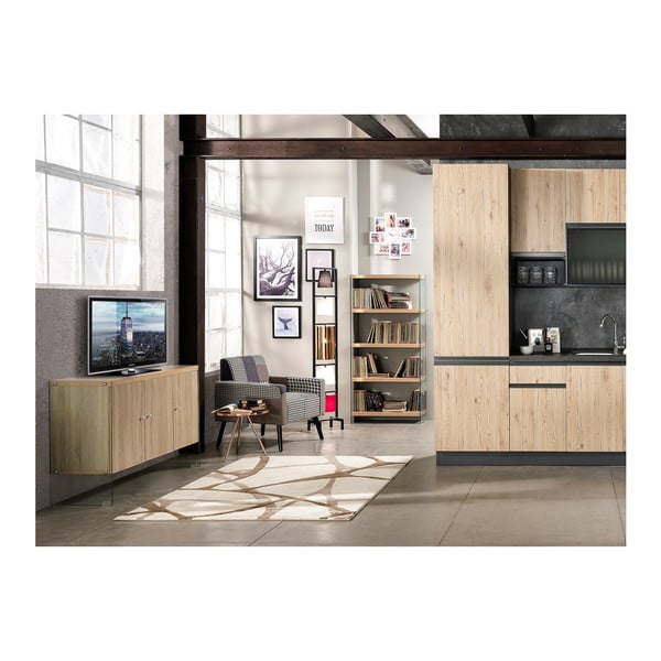 Cornice da parete per 8 foto con orologio Olly - Tomasucci-image-1