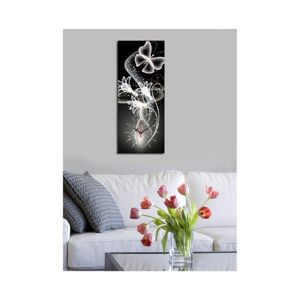 Orologio decorativo da parete Butterfly, 30 x 70 cm - ClockArt-image-2