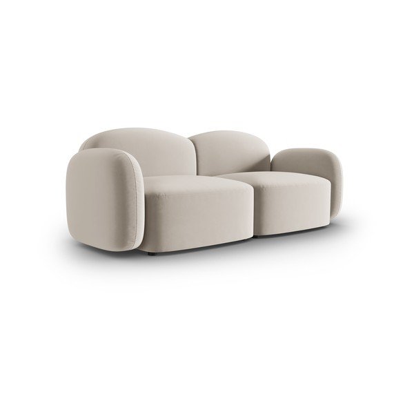 Divano in velluto beige 194 cm Blair - Micadoni Home-image-2