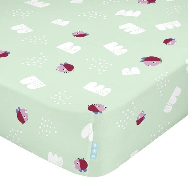 Lenzuolo in cotone per bambini, 60 x 120 cm Patchwork Animal - Moshi Moshi