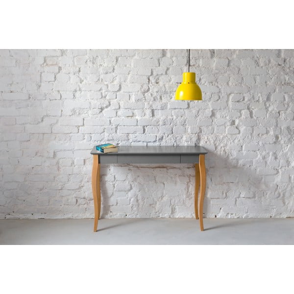 Scrivania grigio scuro Lillo, lunghezza 105 cm - Ragaba-image-1