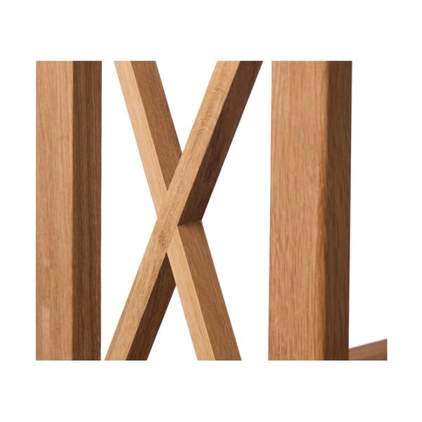 Scaffale effetto rovere colore naturale 70x124 cm X-Shelf - Unique Furniture-image-4