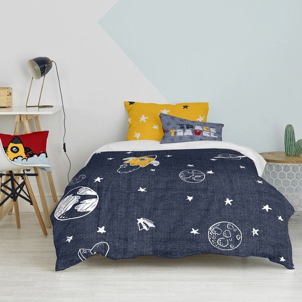 Biancheria da letto per bambini in cotone per letto singolo 140x200 cm Starspace - Mr. Fox-image-3