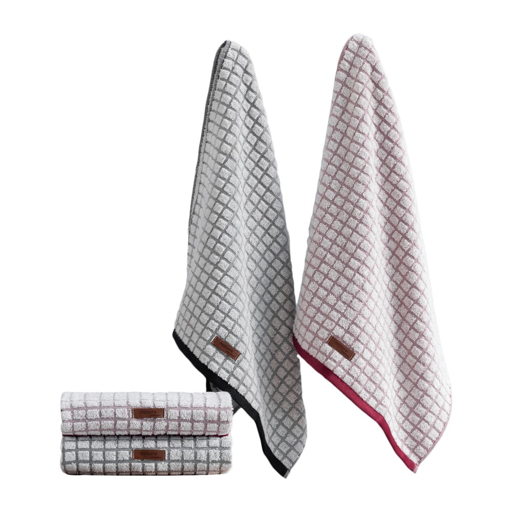 Set di asciugamani tipo terry 4 pz 50x90 cm Nature – Foutastic | Asciugamani per bagno