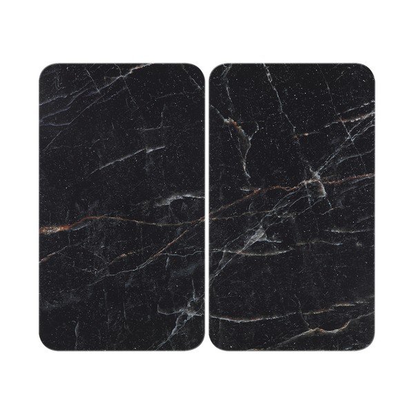 Set di copri fornelli in vetro temperato 2 pz 52x30 cm Abdeckplatte  – Wenko