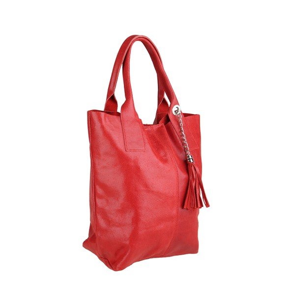 Borsa a mano in pelle rossa Moe - Chicca Borse-image-1
