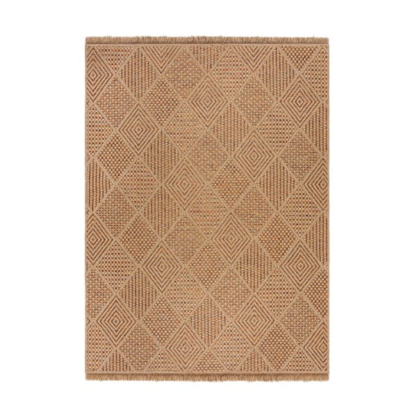 Tappeto per interni ed esterni in colore naturale 200x290 cm Nora Diamond - Flair Rugs