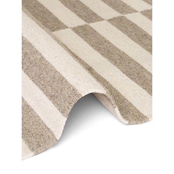 Tappeto bianco/grigio in lana reversibile/tessuto a mano 120x180 cm Vika – Hanse Home-image-4