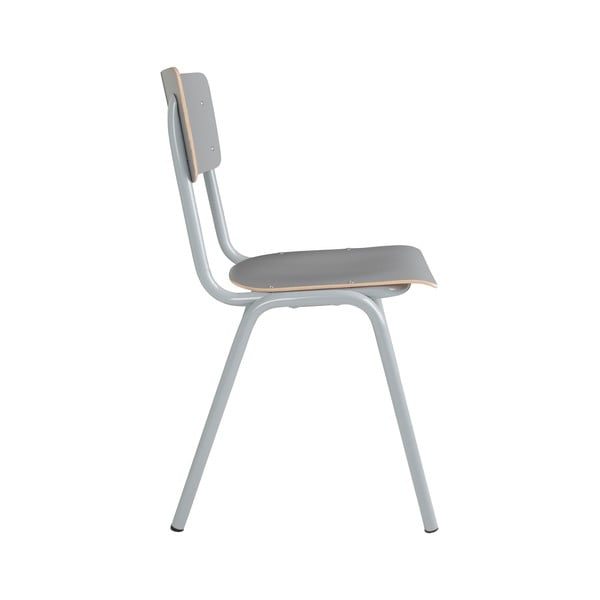 Sedie da pranzo grigie in set di 4 Back to school - Zuiver-image-2