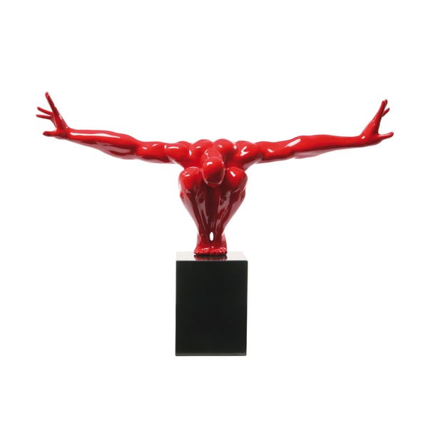 Statua decorativa rossa Atleta, 75 x 52 cm - Kare Design